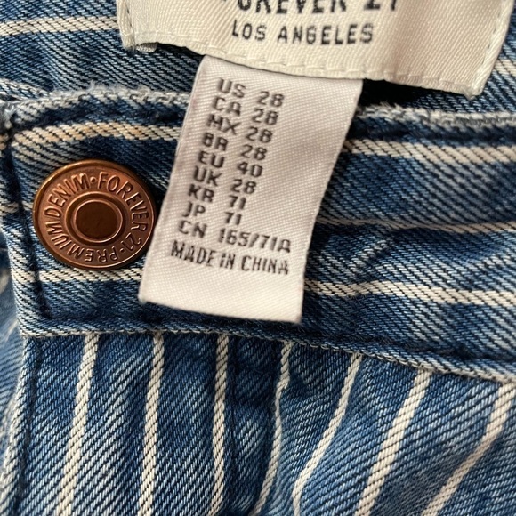 DENIM BLUE AND WHITE JEANS - Picture 4 of 6